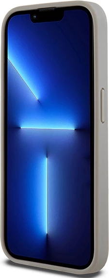 Mbështjellës DKNY Mono Stripe & Metal Logo për iPhone 15 Pro Max, bezhë