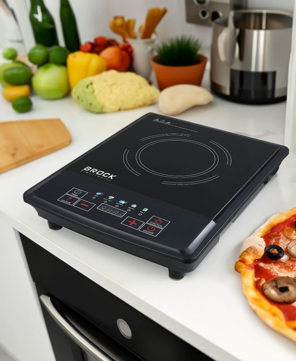 Resho induksioni portativ Brock HP 2012, 2000W, 250x250mm, i zi