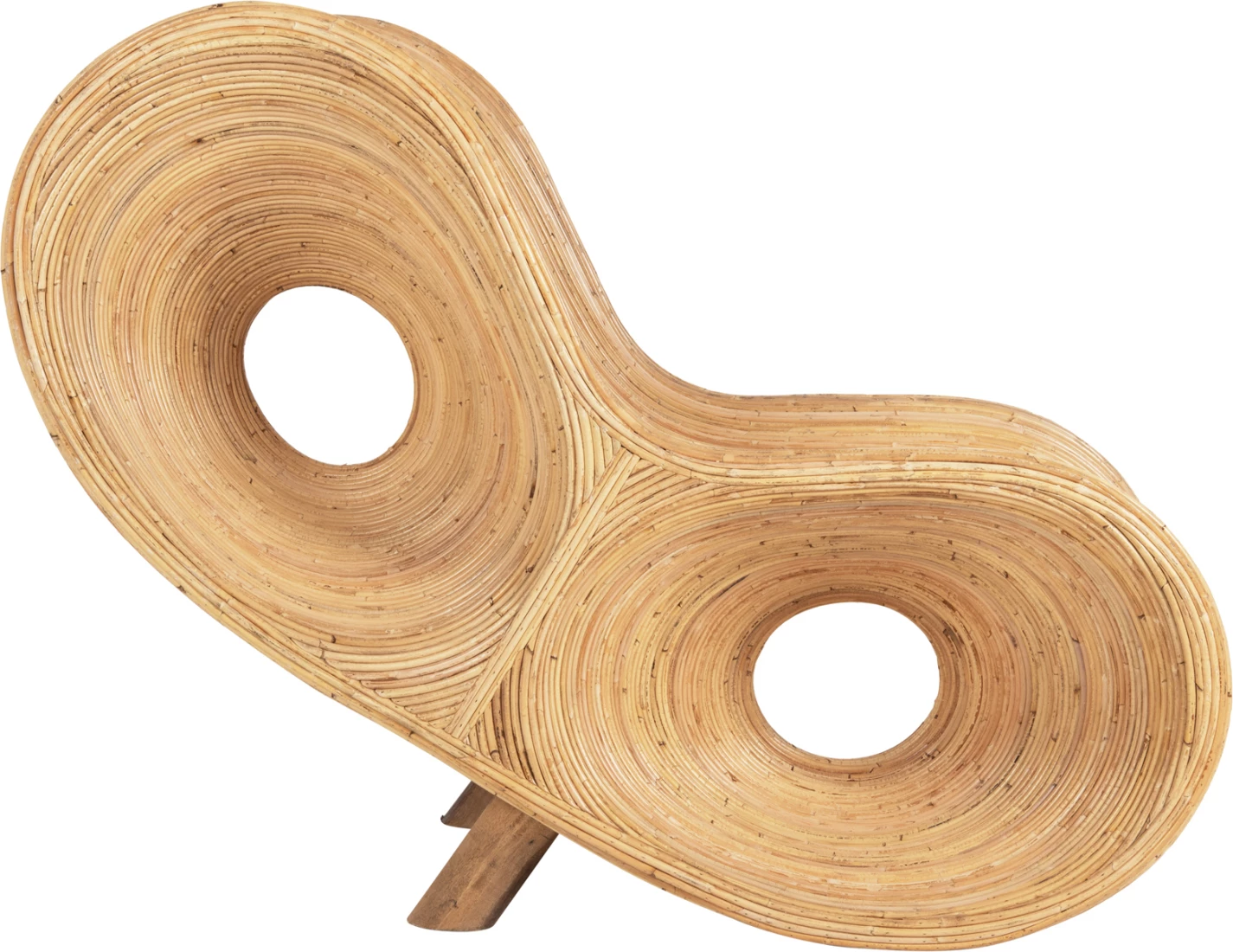 Karrige relaksuese CURVY, ngjyrë natyrale, FH9645.01, 63x128x97H cm