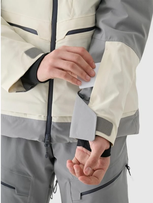 Jakne skijimi për femra 4F, e bardhë