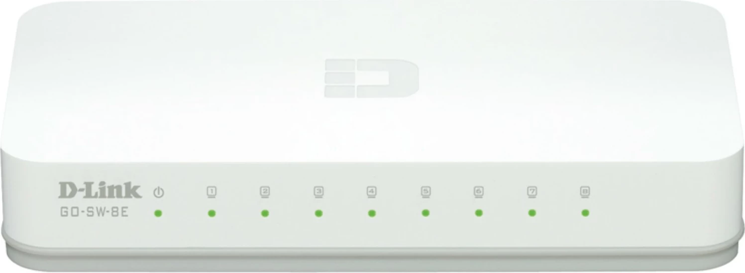 Switch D-Link GO-SW-8E/E, Fast Ethernet, 8 porte, i bardhë