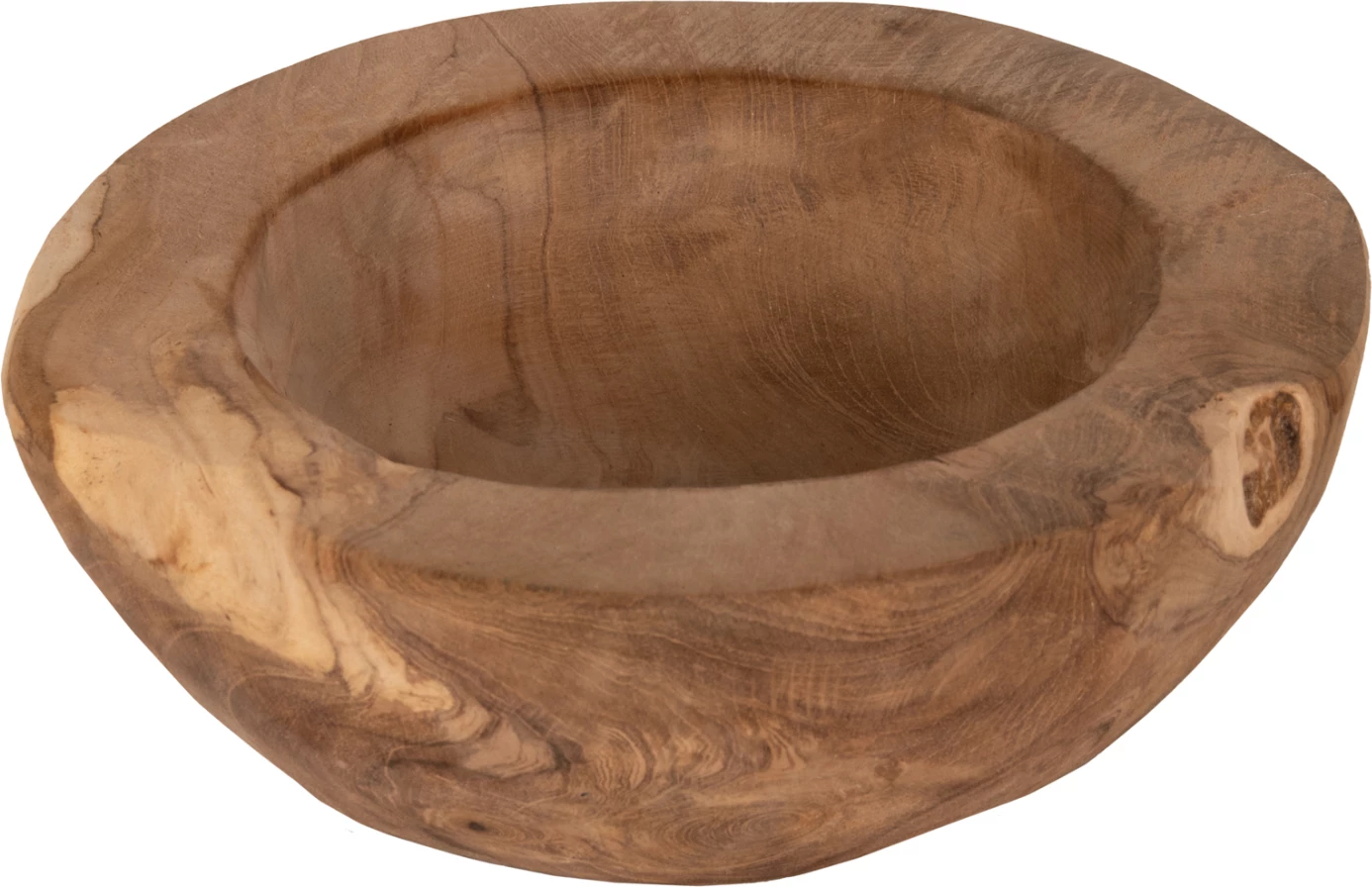 Enë dekorative për tavolinë, dru TEAK, YOKI, Φ19x6.5H cm