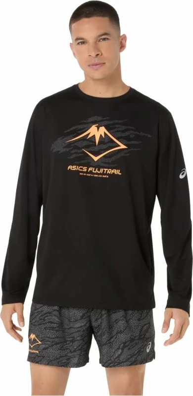 Maicë me mëngë të gjata Asics për meshkuj, e zezë