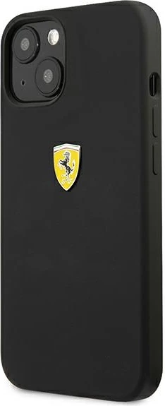 Mbështjellës Ferrari FESSIHCP13SBK për iPhone 13 mini 5.4", silikon, zi