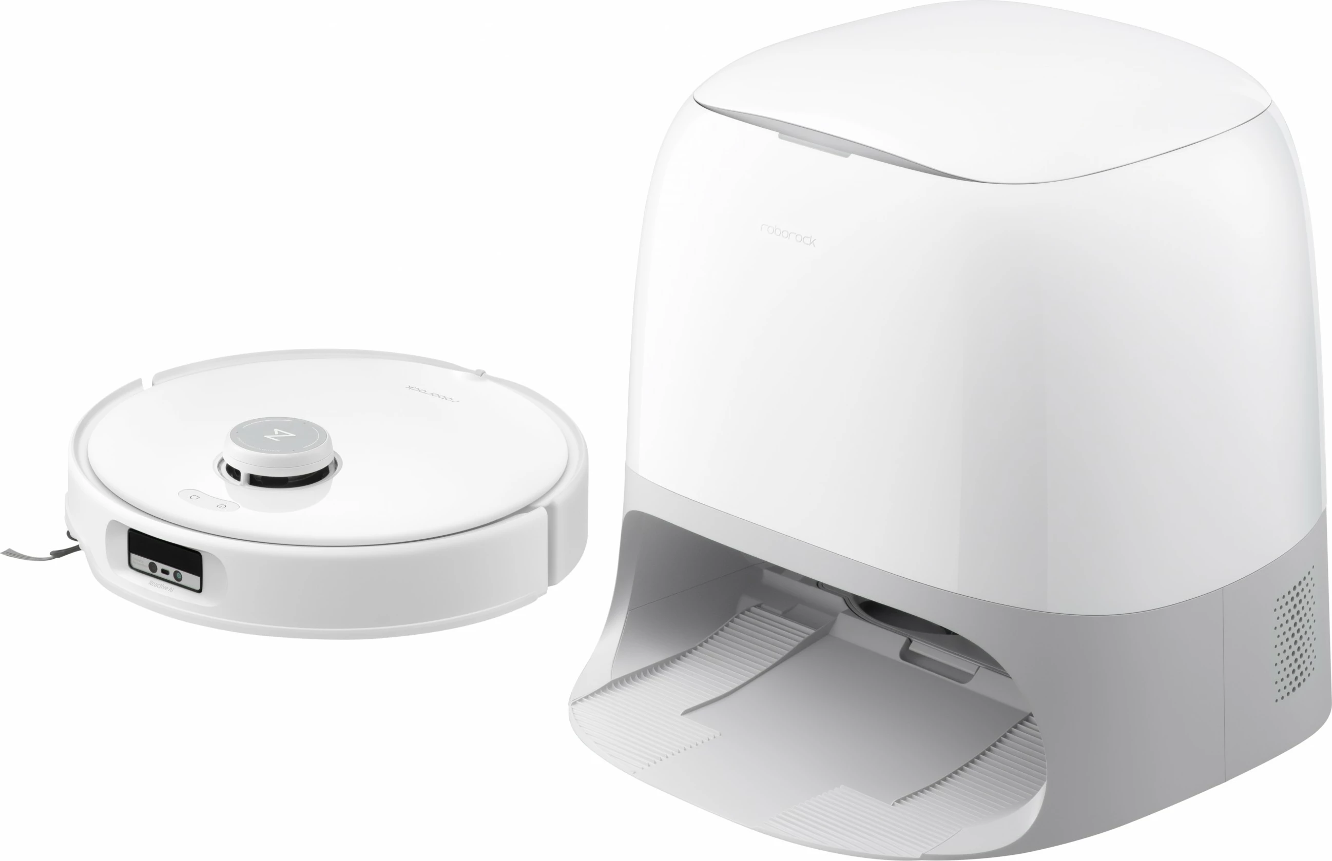 Robot fshesë Roborock Q Revo Curv, 0.325L, 2.5L bazë, i bardhë