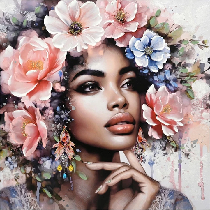 Pikturë kanavacë Prima, shumëngjyrëshe, 100x3x100cm (set prej 6 copash)