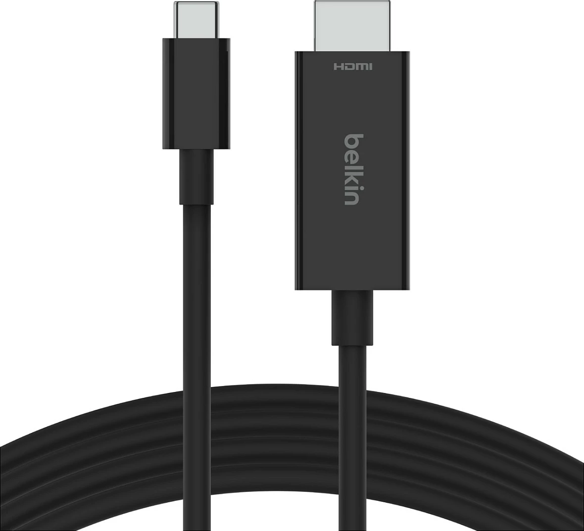 Kabëll Belkin AVC012bt2MBK, 2 m, USB Type-C në HDMI, i zi