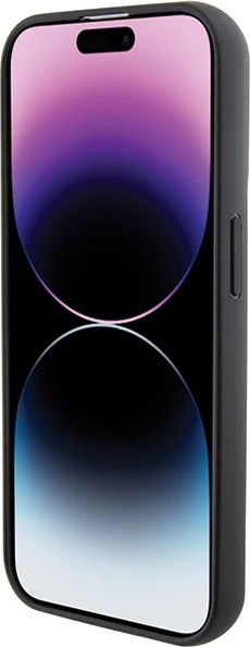 Mbështjellës Karl Lagerfeld Gripstand Saffiano Choupette Pins për iPhone 14 Pro Max, i zi