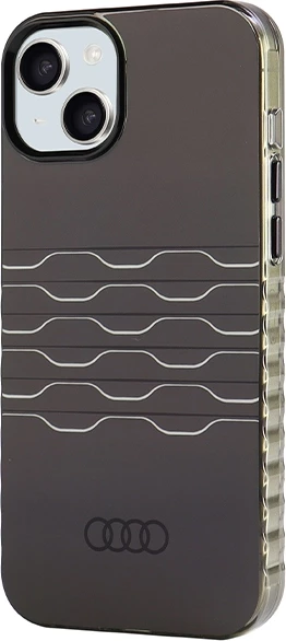 Mbështjellës Audi IML MagSafe për iPhone 15 Plus / 14 Plus, i zi