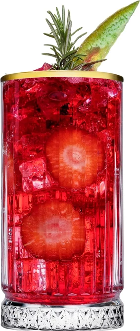 Set gota për koktej, Elysia dekor ari, 4 copë, 0.28 L