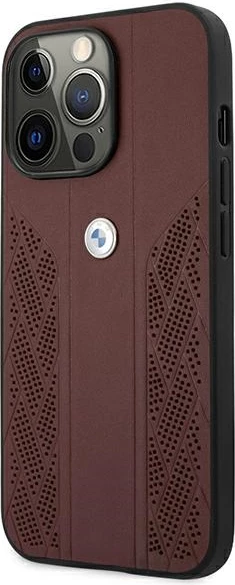 Mbështjellës BMW BMHCP13LRSPPR për iPhone 13/13 Pro 6.1", lëkurë, i kuq