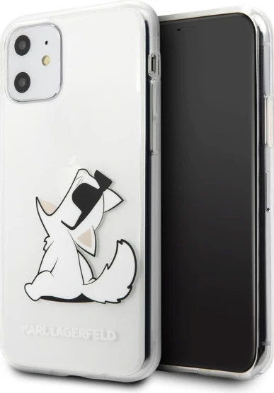 Mbështjellës Karl Lagerfeld Choupette Fun për iPhone 11/XR, Transparent