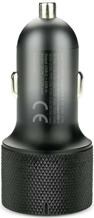 Karikues makine, everActive CC-50Q, 75W USB-C PD + QC3.0, 1x USB-A + 1x USB-C, ekran voltazhi, zi