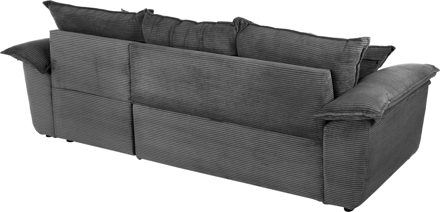 Kënd divan-shtrat me hapësirë ruajtëse ALDO FH3276.02R pëlhurë antracit 256x91-159x87Hcm