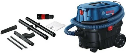 Fshesë me kova Bosch GAS 12-25 PL, 1250 W, 21 L, HEPA, e zezë/blu