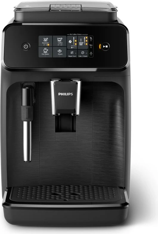 makinë kafeje, Philips, Series 1200 EP1220/00, automatike, 15 bar, depo uji 1.7–2.1L, për kokrra kafeje, me kapuçinator, e zezë
