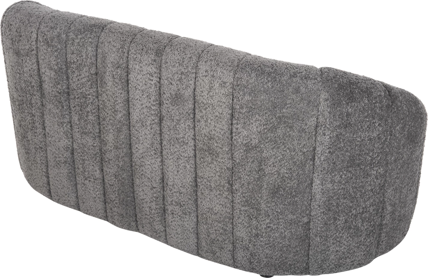 Divan dy vendesh MOBY FH9595.01, pëlhurë boucle gri, 145x82x67H cm