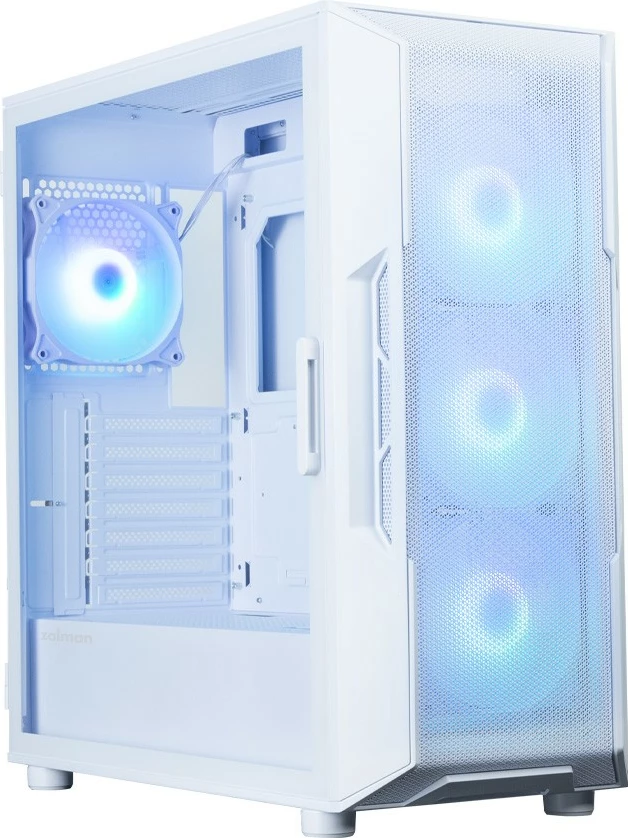 Kasë, Zalman, i3 NEO ARGB V2, Mid Tower, 4x 120mm ARGB, ATX/Micro ATX/Mini ITX, USB-C, e bardhë