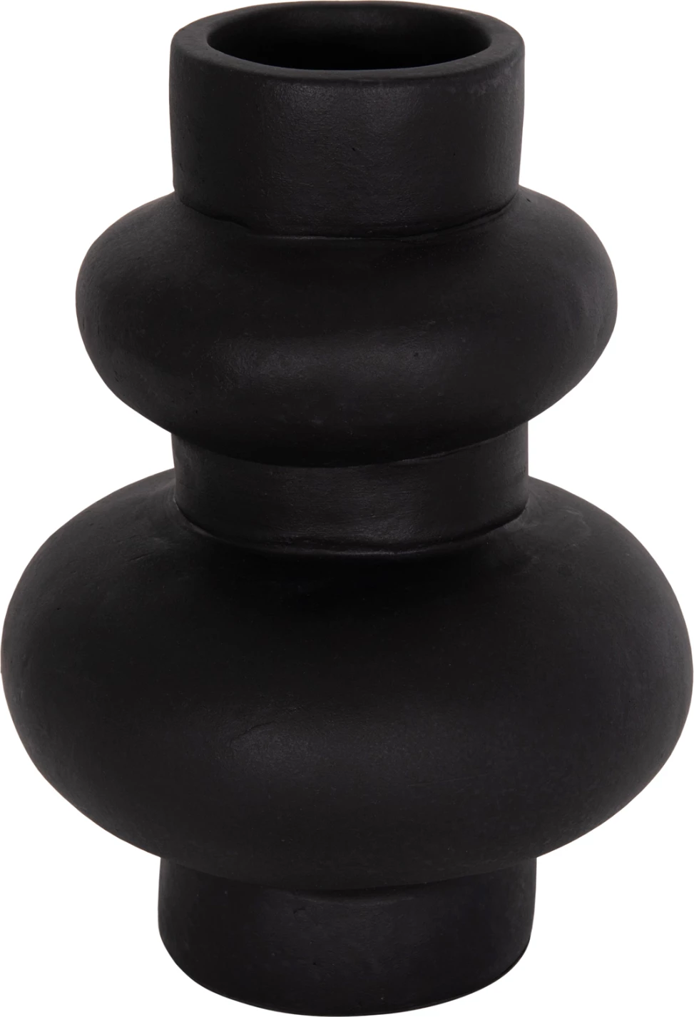 Vazo dekorative tavoline LEMA, terrakotë e zezë, FH4664.01M, 22x29cm