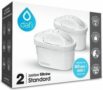 Filtra uji Dafi Unimax 2 copë, e bardhë