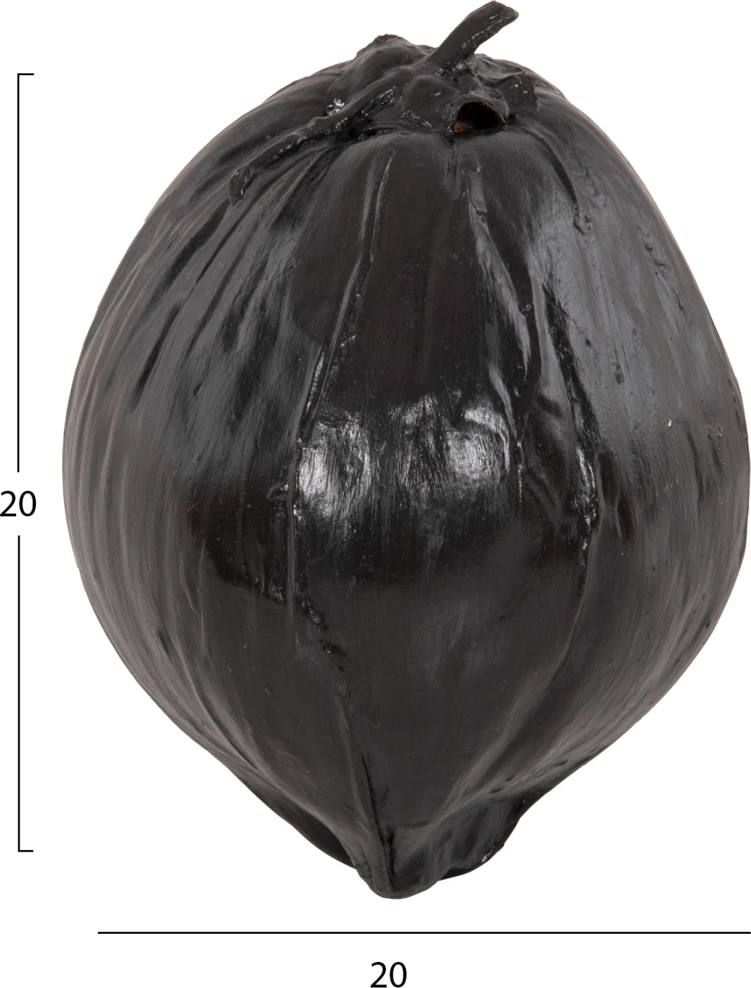 Dekor për tavolinë, FH4326.02, ngjyrë e zezë, 20x20x20 cm