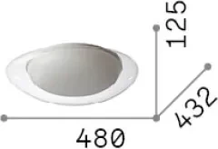 Llambë tavanore për ambiente të brendshme - Squish pl D48