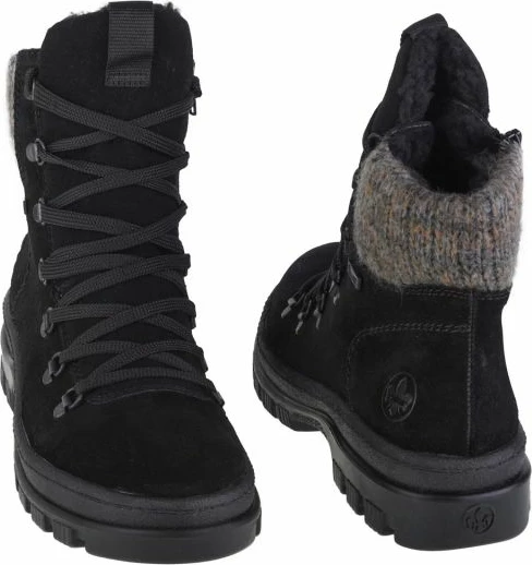 Çizme për femra Rieker, të zeza