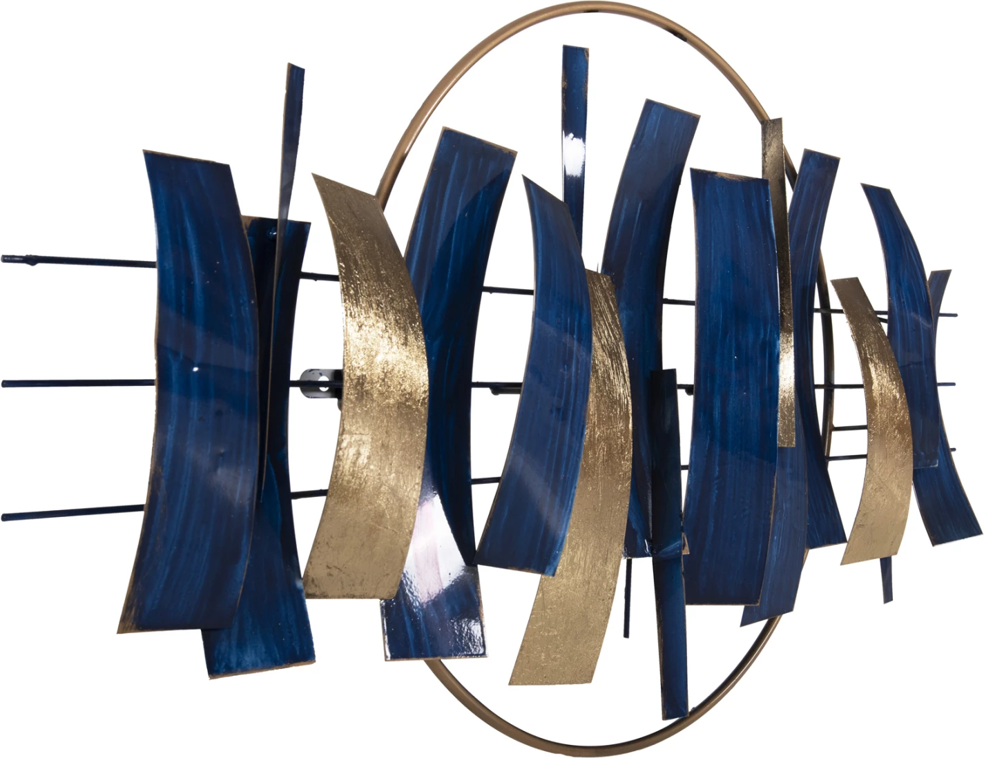 Dekor muri FH4205 metalik në ngjyrë kaltër - ar 90,5x50Hcm