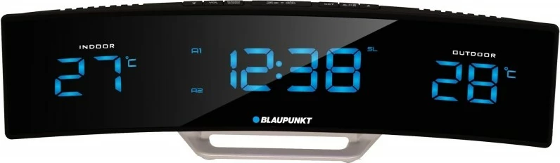 Orë alarmi me radio FM Blaupunkt CR12BK, matës temperature, e zezë