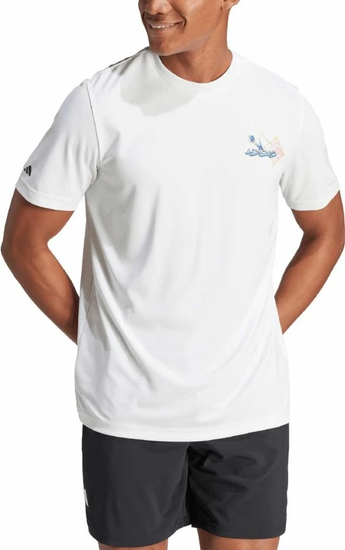 Maicë adidas për meshkuj, e bardhë