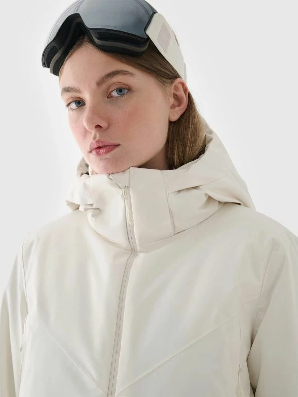 Jakne ski për femra 4f, e zezë