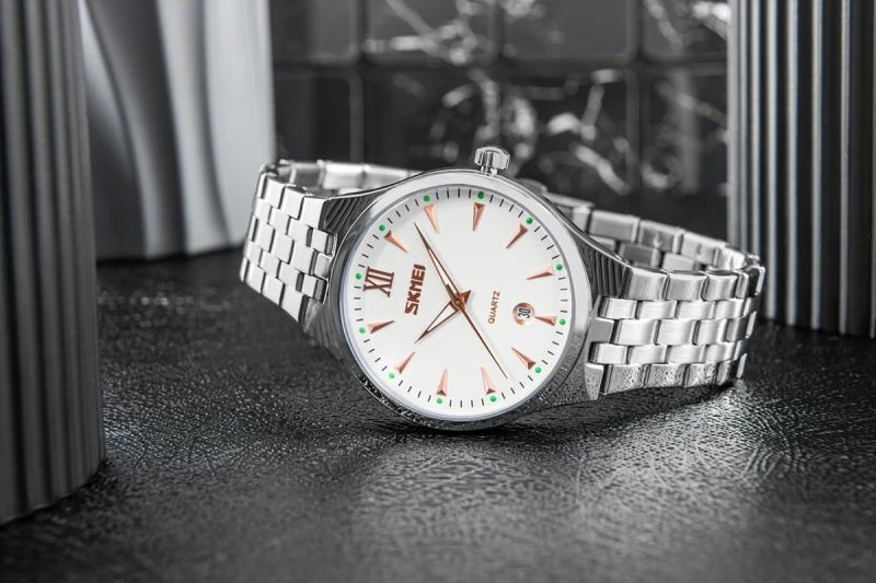 Orë dore për meshkuj Skmei, argjend