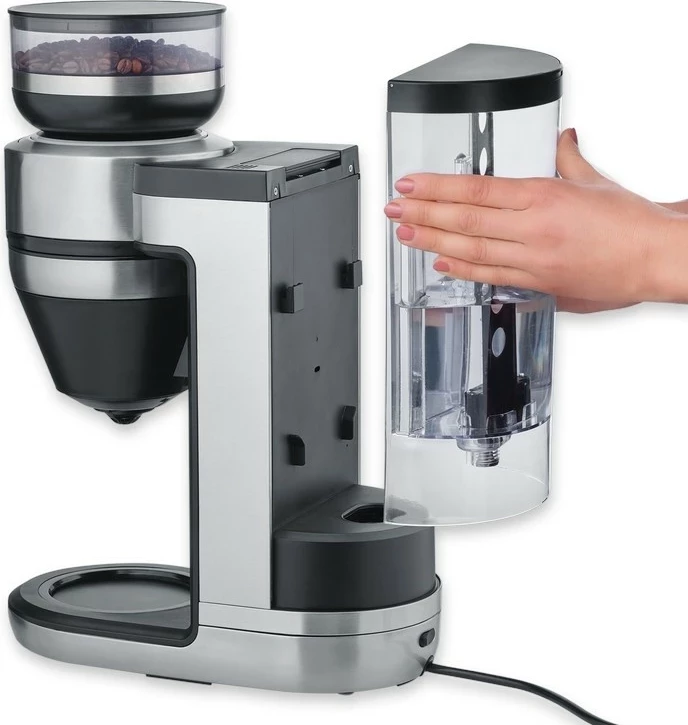 Aparat kafeje Severin KA 4853 FILKA inox, mulli çeliku, ekran LED, 2L, e zezë mat