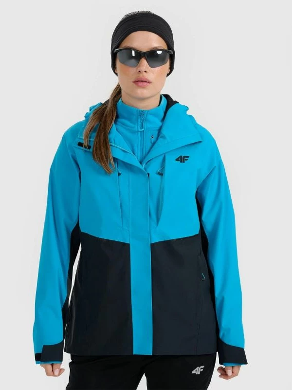 Jakne trekking për femra 4f, e zezë