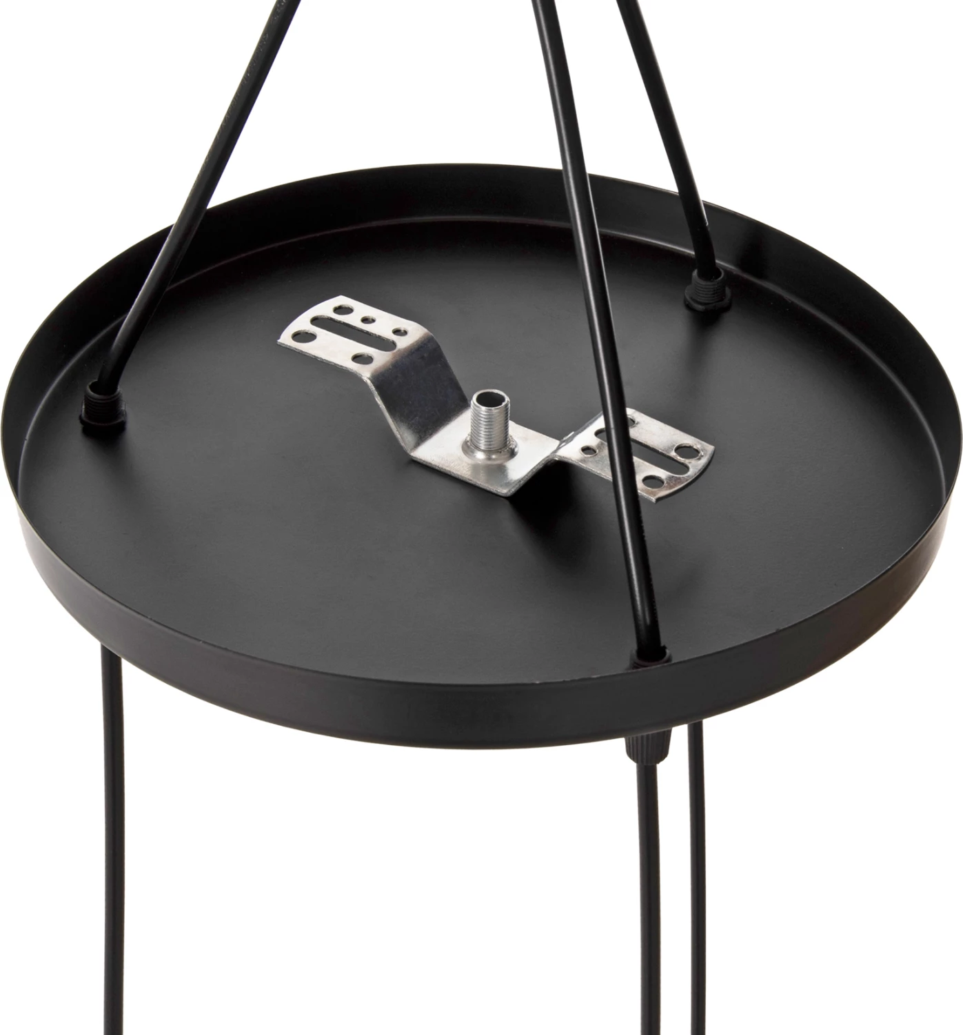 Llampë varëse tavani, FH4041, 3-drita, metal i zi, 25x22x123Hcm