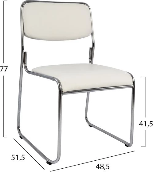 Karrige për zyre konferencash QUARRY FH1019.02, e bardhë