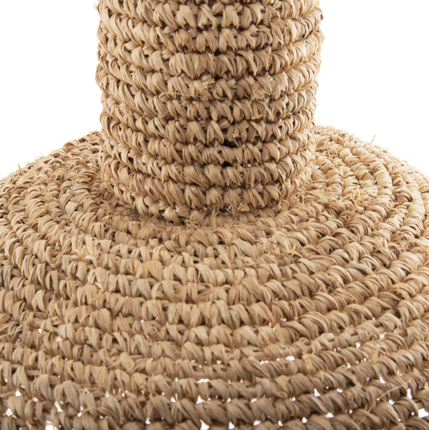 Llambë varëse tavani me thekë FH7856 fibra palme të thata Φ52,5x55,5Hcm