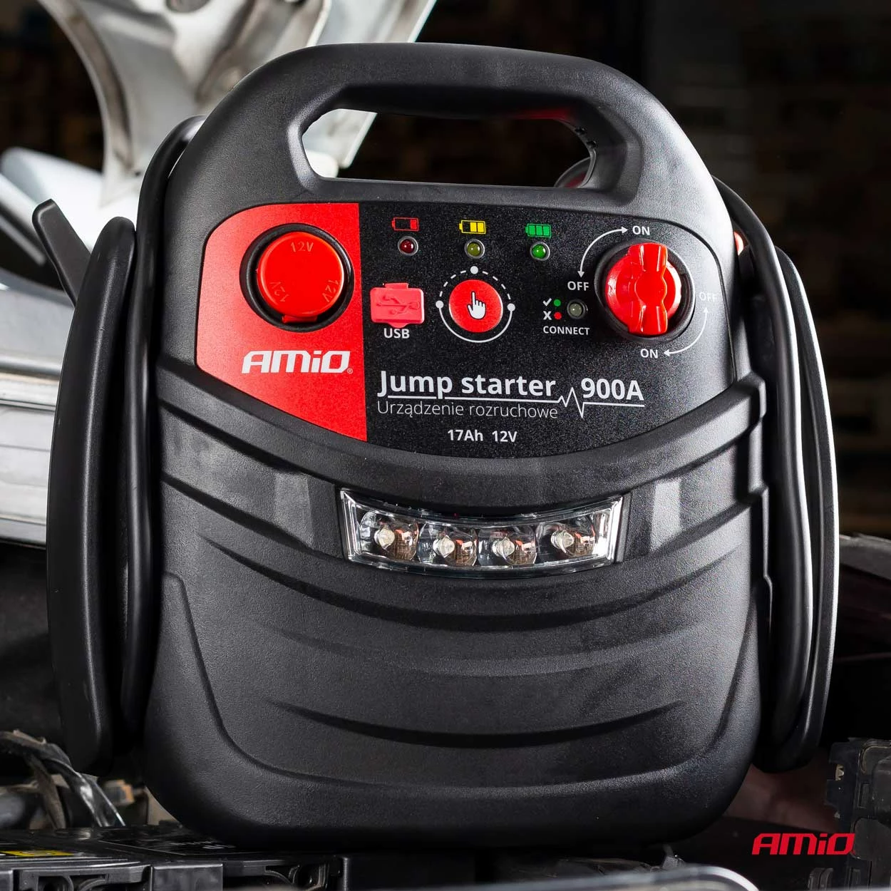 Jump Starter 12V 17Ah 900A 4-në-1 – JS01