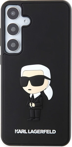 Mbështjellës Karl Lagerfeld 3D Rubber Ikonik për Samsung Galaxy S24+, i zi