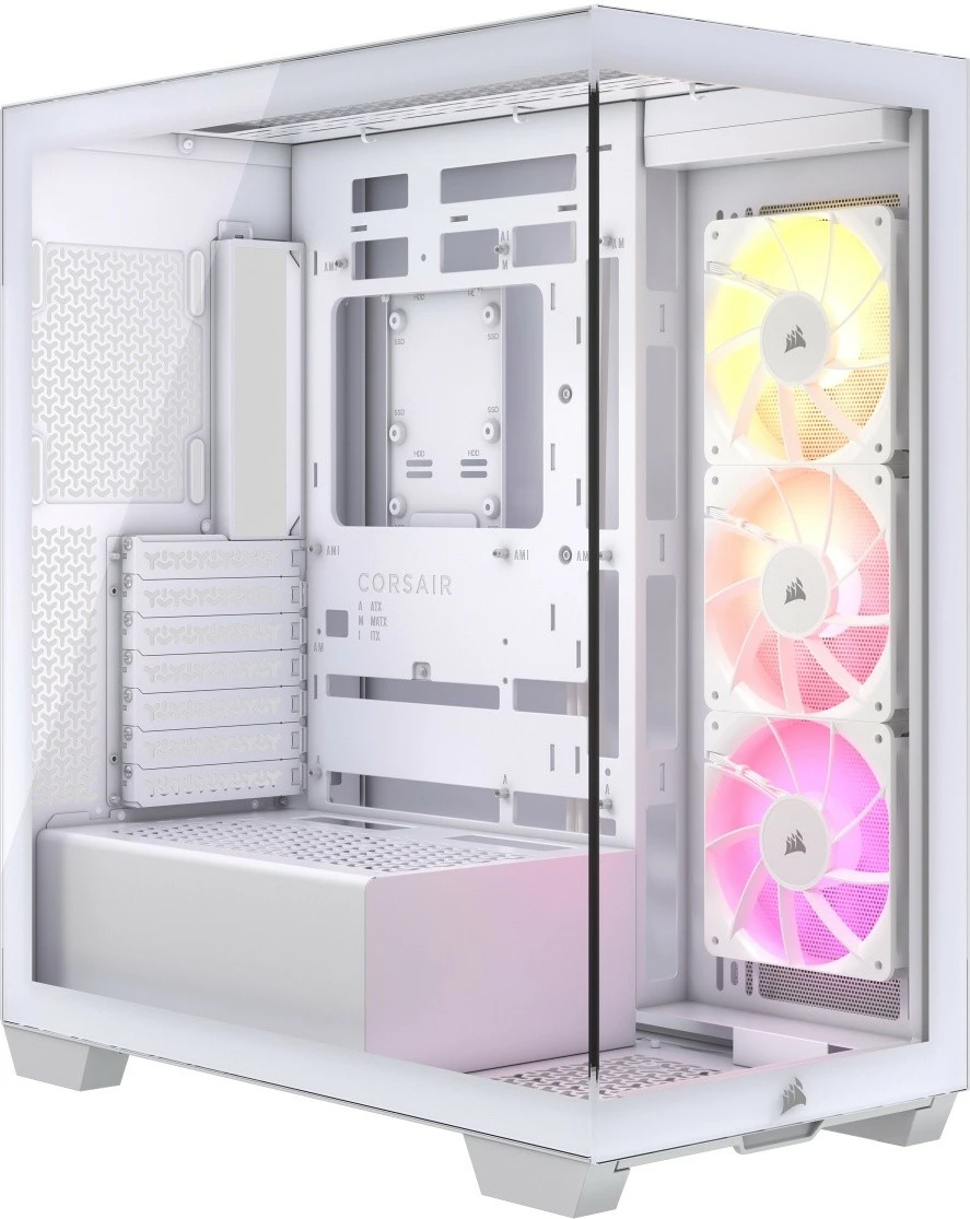 Kasë Corsair 3500X ARGB TG, Midi Tower, e bardhë