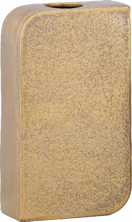 Vazo BRICK, alumin i artë, 14.5x7x26cm