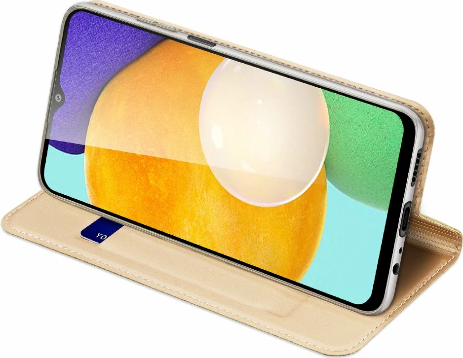 Mbështjellës Dux Ducis Skin Pro Bookcase për Samsung Galaxy A03s, ari