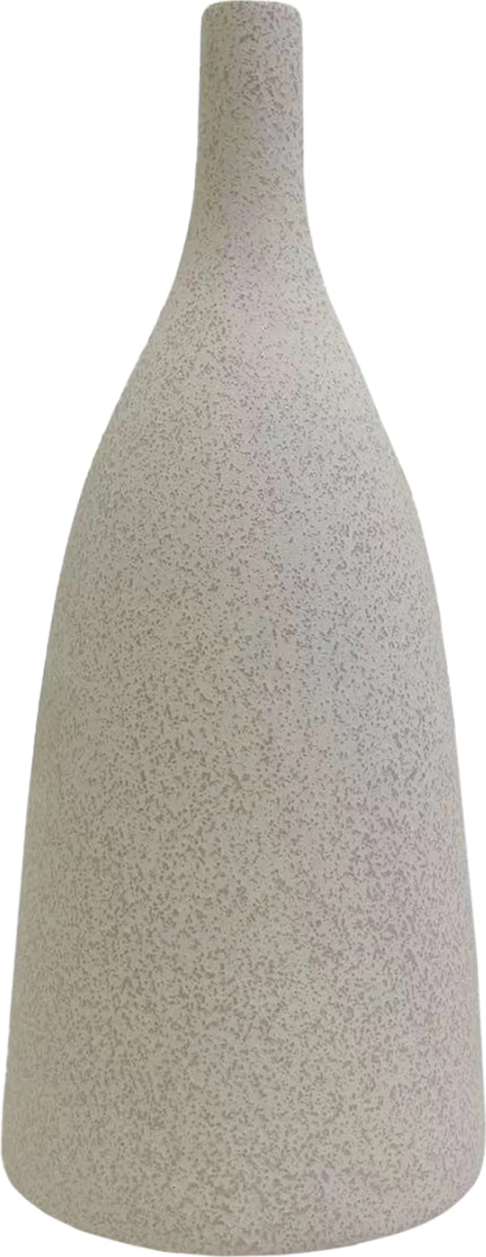 Dekor tavoline qeramike GALAD FH4635.01 ngjyrë e bardhë me kristalizim Φ14x33.5Hcm