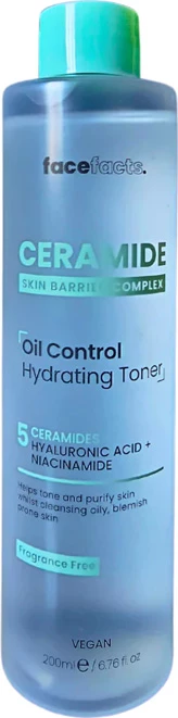 Face Facts Ceremide Oil Control Hydrating Toner 200ml