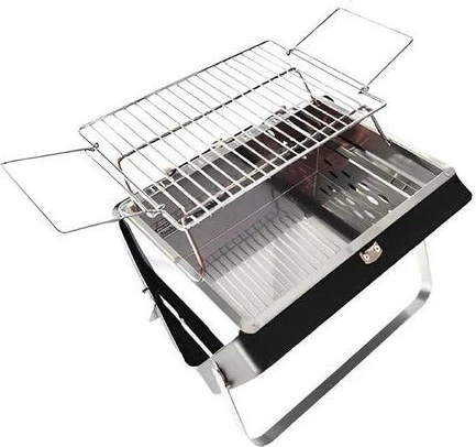 Grill BBQ portativ i palosshëm me qymyr Lydsto, inox, 30 x 22.5 x 22 cm, 1.2 kg