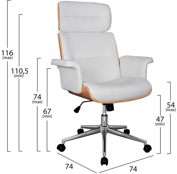 Karrige për zyre Superior Pro FH1108.02, e bardhë