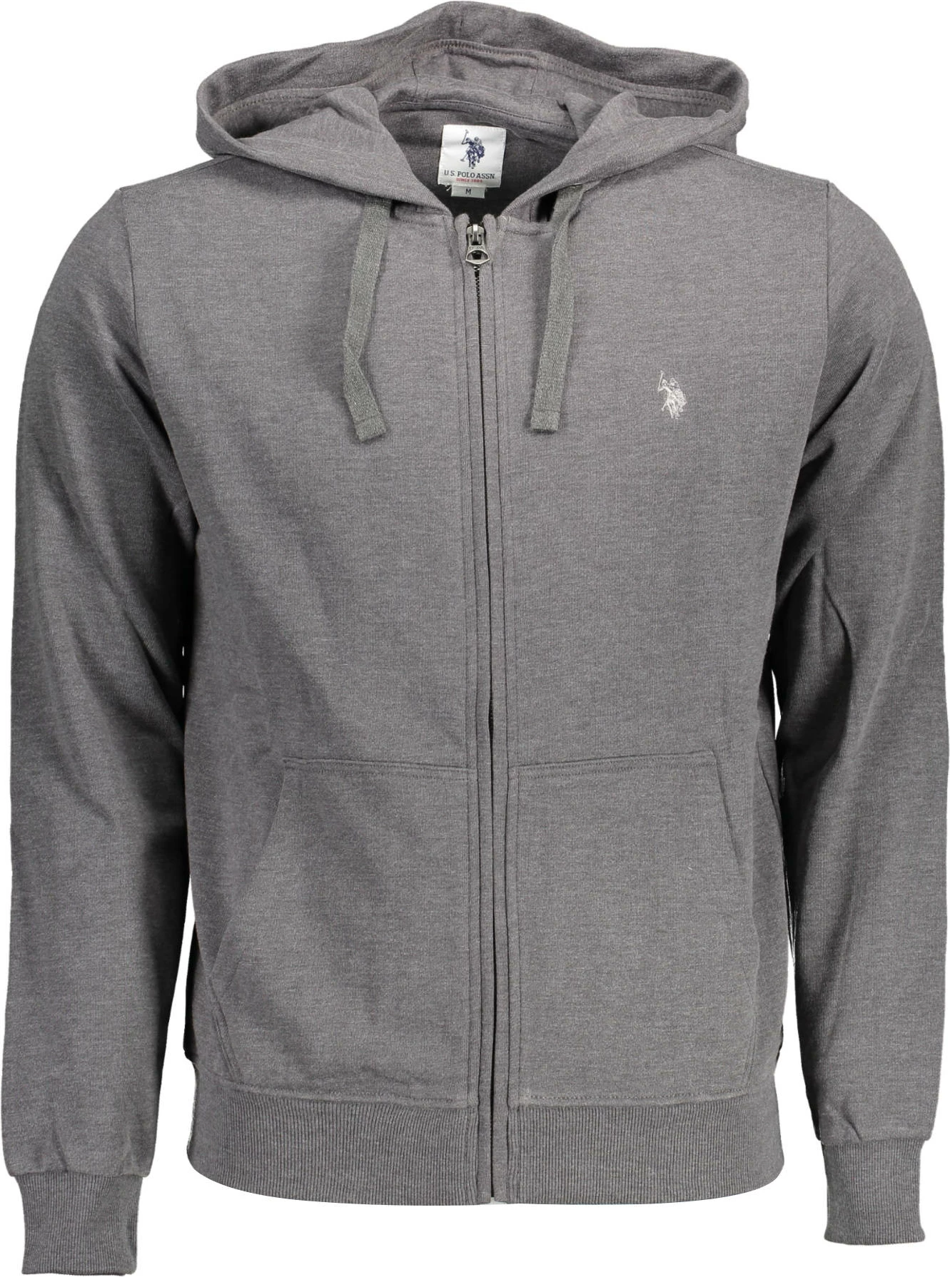 Duks për meshkuj US Polo me zip, gri