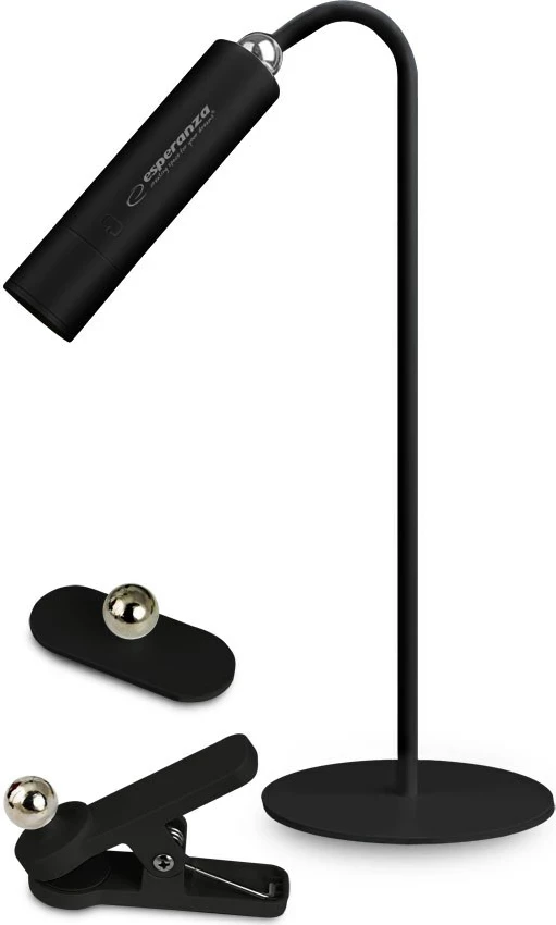 Llambë tavoline LED Esperanza ELD118K, 1800 mAh, me prekje, e zezë