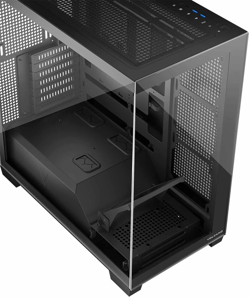 Kasë MODECOM STELLAR NF ARGB 10, Midi Tower, ATX, xham i temperuar, e zezë