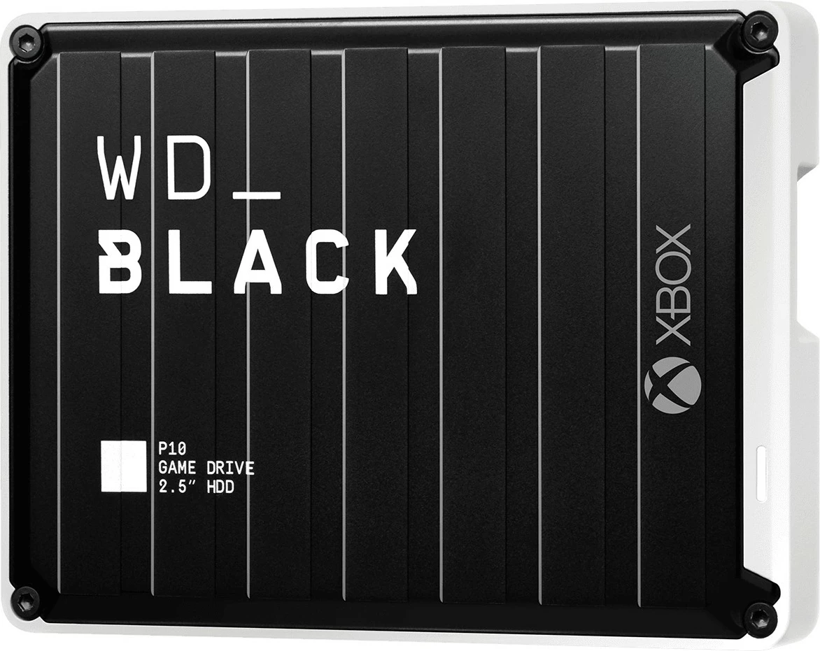 Hard disk i jashtëm Western Digital WD BLACK P10 Game Drive 2TB, USB 3.2, për Xbox, zi/bardhë